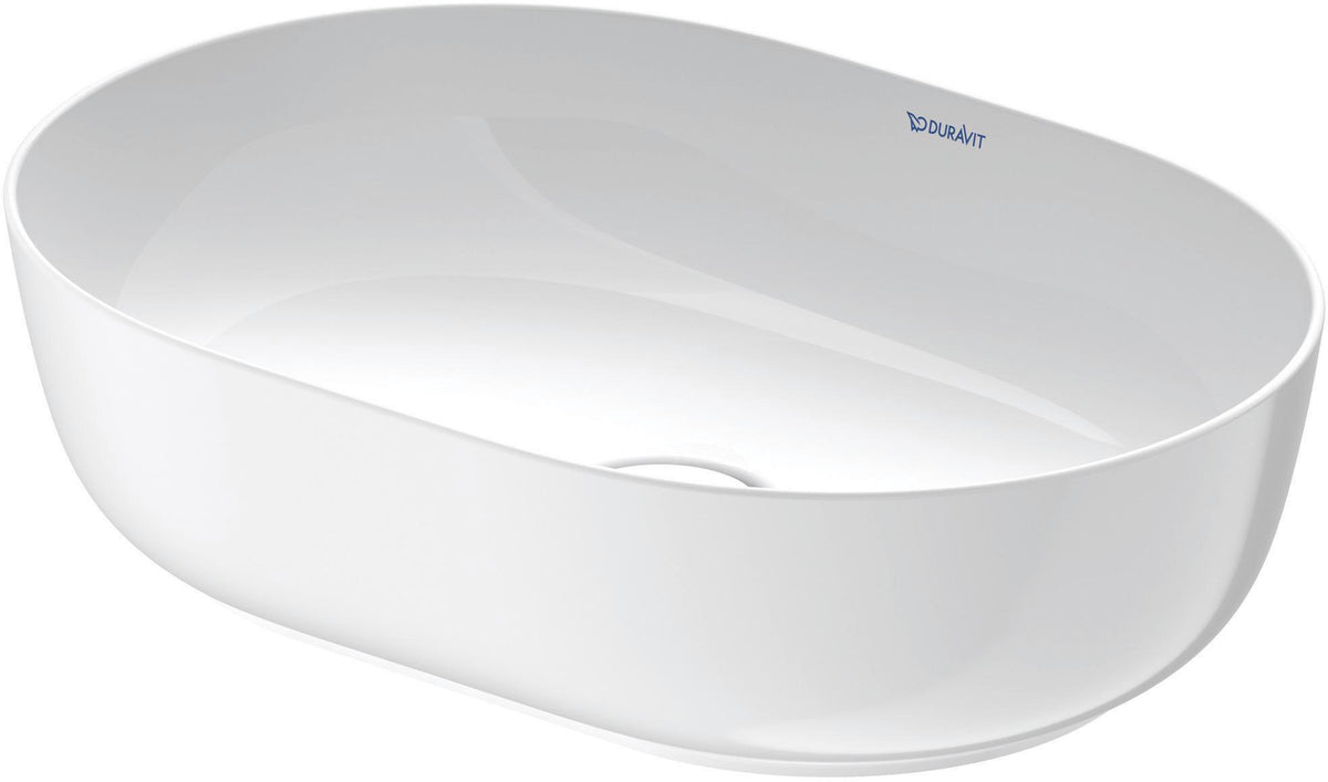DURAVIT Luv Aufsatzbecken 500x350mm weiß geschliffen ohne Überlauf ohne Hahnlochbank