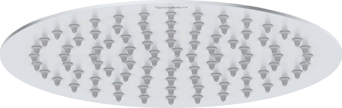 DURAVIT Kopfbrause D200 Rund Rain Chrom – 1 Strahl, Antikalk, Wand- und Deckenmontage