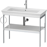 DURAVIT White Tulip Metallkonsole 984 mm von Philippe Starck – Höhenverstellbar, Weiß Seidenmatt