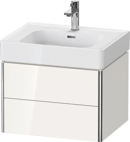 Duravit XSquare Waschtischunterbau 584 mm, 2 Schubkästen, Tip-on, Taupe