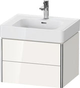 Duravit XSquare Waschtischunterbau 584 mm, 2 Schubkästen, Tip-on, Taupe