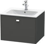 Duravit Brioso Waschtischunterbau 620 mm betongrau matt mit 1 Auszug und Soft-Close