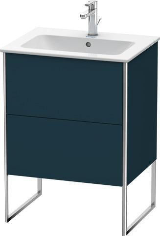 Duravit XSQUARE Waschtischunterbau 610 mm mit Auszug und Fußgestell – s-matt ES Ahorn