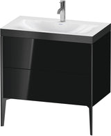 Duravit XViu c-bonded Waschtischset bodenstehend 800 mm mit 2 Auszügen, Push-Open und Soft-Close