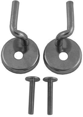 DURAVIT WC-Sitz-Scharnier-Set Universal Edelstahl ohne Absenkautomatik 0061191000
