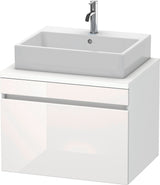 Duravit DuraStyle Konsolenwaschtischunterbau 700 mm betongrau matt mit 1 Auszug und Soft-Close