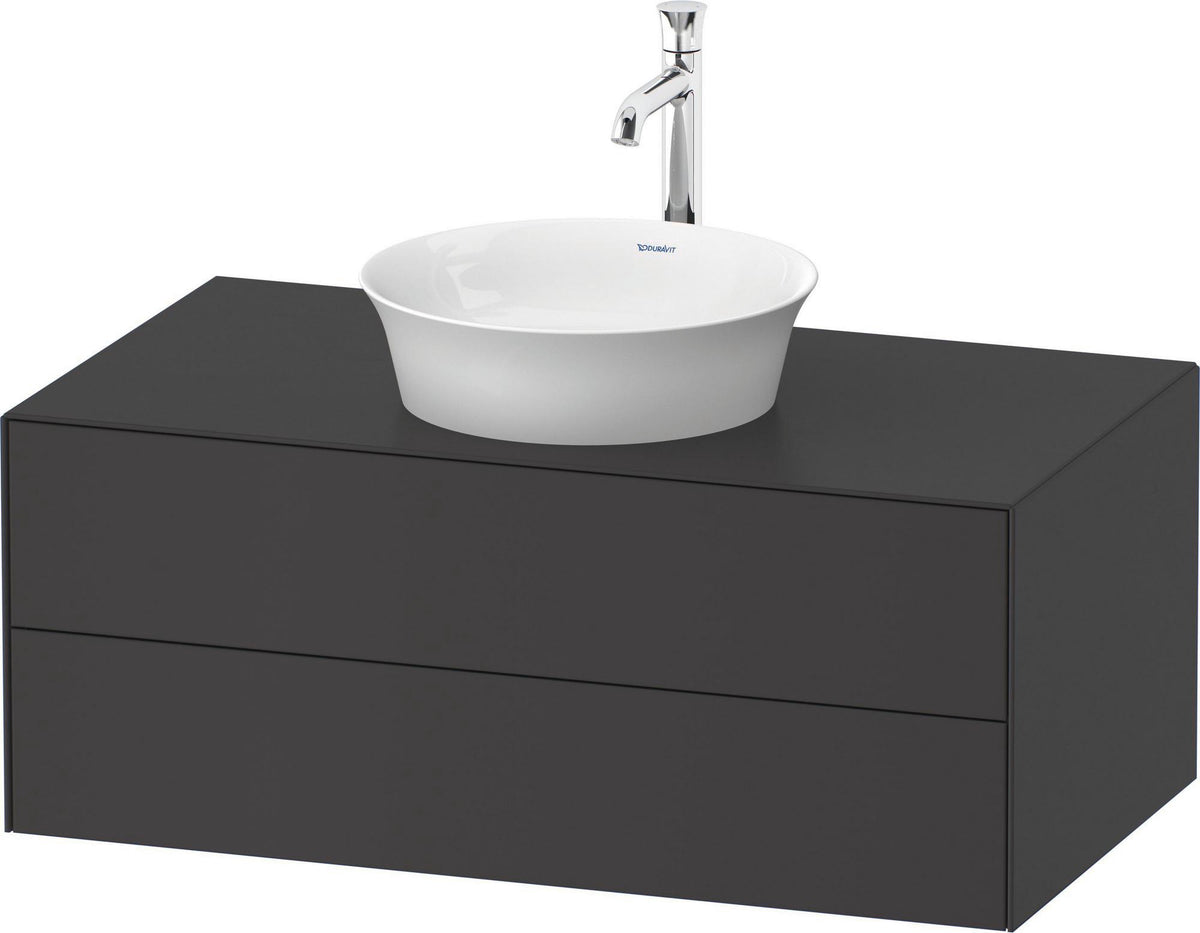 DURAVIT White Tulip Waschtischunterbau wandhängend 1000 mm, 2 Schubkästen, Weiß Seidenmatt
