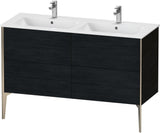 DURAVIT XViu Waschtischunterbau bodenstehend 1280 mm, 4 Auszüge, weiß matt – Tip-On