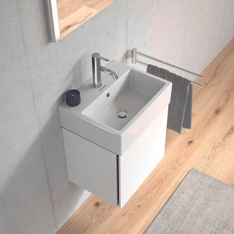 Duravit L-Cube Waschtischunterbau 434 mm weiß matt, 1 Tür links, wandhängend