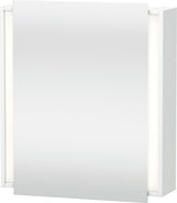 Duravit Ketho Spiegelschrank 650 mm, Türanschlag rechts, weiß matt, LED-Beleuchtung, Sensorschalter