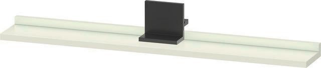 DURAVIT Sivida Spiegelablage 800x115x35mm Chrom/Weiß Matt – Montage unter Spiegel inkl. Befestigungsmaterial