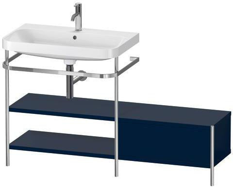 Duravit Happy D.2 Plus Waschtischunterbau 1400x490mm mit Metallkonsole supermatt