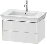 DURAVIT White Tulip Waschtischunterbau 684 mm, 2 Schubkästen, weiß seidenmatt, LED