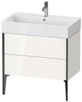 Duravit Waschtischunterbau XVIU 493x784x454mm Prof. Champ matt weiß matt – 2 Auszüge, Tip-On-Technik