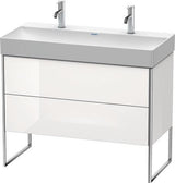 Duravit XSquare Waschtischunterbau 984x731x460 mm mit Fußgestell, s-matt und Ahorn