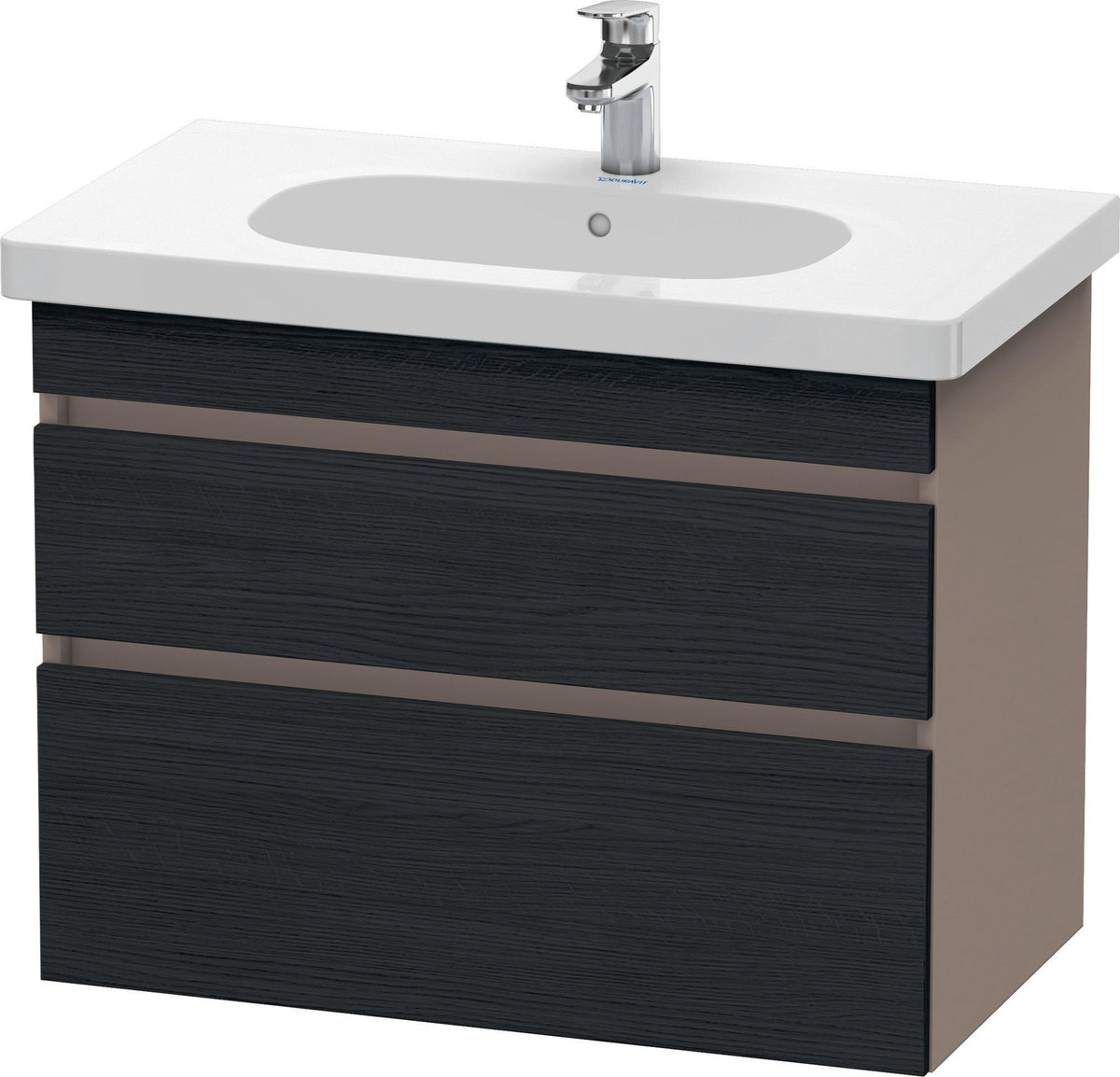 DURAVIT DuraStyle Waschtischunterbau 800 mm wandhängend, 2 Schubkästen, weiß matt – mit Soft-Close