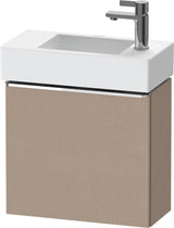 DURAVIT D-Neo Waschtischunterbau 484 mm Eiche Schwarz Matt, 1 Tür, Bronze Griff