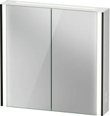 DURAVIT XViu Spiegelschrank 820 mm mit LED-Beleuchtung, Champagner Matt, 2 Türen, IP44