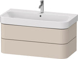 Duravit Waschtischunterbau Happy D.2 Plus 975 mm taupe supermatt mit Tip-On-Technik