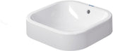 DURAVIT Aufsatzbecken Happy D.2 400 mm mit Überlauf, ohne Hahnlochbank, weiß