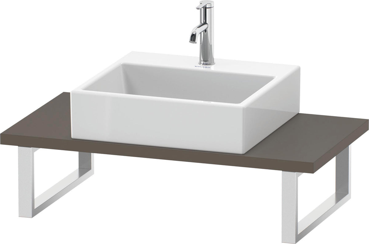 Duravit L-Cube Konsole variabel 800-2000 mm Weiß Matt mit Waschschüssel-Aussparung