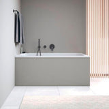 DURAVIT Qatego Einbauwanne 1500x750mm Acryl weiß, 1 Rückenschräge, Überlauf