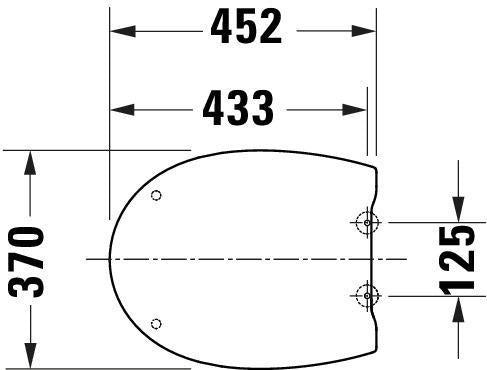 DURAVIT Univavo WC-Sitz Oval Tief 451mm mit Absenkautomatik, Weiß