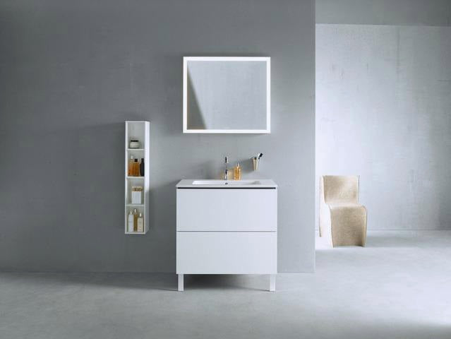 Duravit L-Cube Waschtischunterbau 820 mm taupe matt, 2 Auszüge, bodenstehend