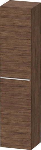 Nussbaum / matt / HS,Tür:1,TA:LI,Griff:Chrom 400 x360x1760mm,Nussbaum Dunkel Matt,Dek