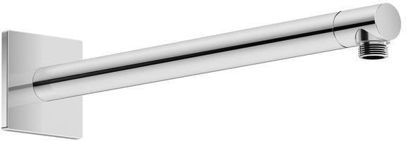 DURAVIT Brausearm L352mm rund Schwarz Matt – Edler Duscharm für Kopfbrausen bis 240 mm