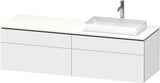 Duravit L-Cube Waschtischunterbau 1620 mm taupe supermatt mit Tip-On Technik und Soft-Close