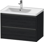 eiche schwarz / 2 Schubkästen / Waschtischunterbau