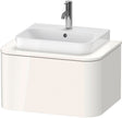 DURAVIT Happy D.2 Konsolenwaschtischunterbau wandhängend 650 mm weiß hochglanz mit 1 Auszug