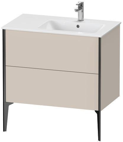 Duravit Waschtischunterbau XVIU 810x834x480mm 2 Auszüge Ahorn Mitte Schürze
