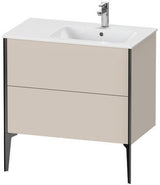 Duravit Waschtischunterbau XVIU 810x834x480mm 2 Auszüge Ahorn Mitte Schürze