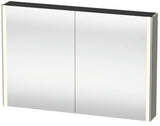 DURAVIT XSquare Spiegelschrank 1200 mm mit LED-Beleuchtung, Soft-Close und Front- sowie Innenspiegel