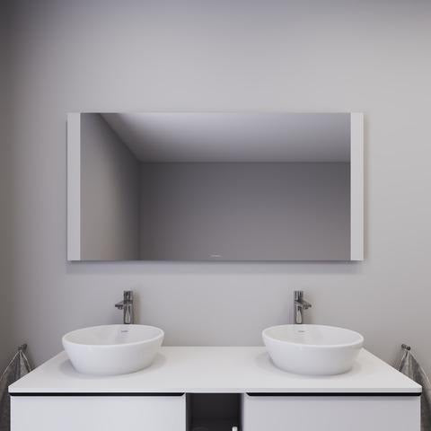 DURAVIT Licht & Spiegel Wandspiegel 1300x700mm mit LED-Beleuchtung und Sensorschalter – Weiß