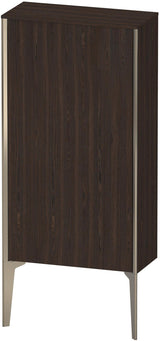 DURAVIT XViu Halbhochschrank 500 mm Nussbaum Echtholzfurnier mit Tip-on und Soft-Close
