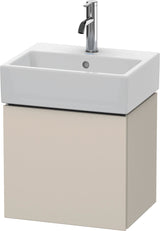 Duravit L-Cube Waschtischunterbau 434 mm weiß matt, 1 Tür links, wandhängend