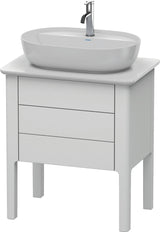 DURAVIT Luv Waschtischunterbau bodenstehend 743x688x450mm Weiß Seidenmatt 1 Auszug