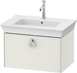 DURAVIT White Tulip Waschtischunterbau 684 mm, 1 Auszug, wandhängend, weiß seidenmatt