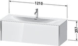 Duravit Waschtischunterbau XVIU 1210x397x480mm 1 Az Nussbaum mitte s-matt – Wandhängend
