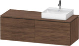 DURAVIT L-Cube Waschtischunterbau 1420 mm Taupe supermatt mit Tip-on und Soft-Close