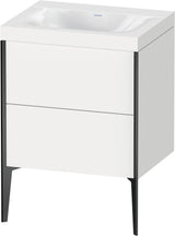 DURAVIT XViu c-bonded Waschtischunterbauset 600x480x610mm mit 2 Auszügen, weiß seidenmatt