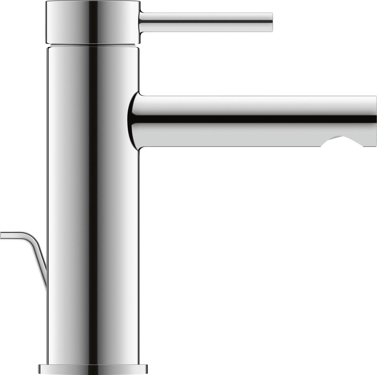 Duravit Circle Einhebel-Waschtischmischer mit Zugstange, Chrom – 117 mm Ausladung