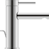 Duravit Circle Einhebel-Waschtischmischer mit Zugstange, Chrom – 117 mm Ausladung