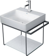 DURAVIT DuraSquare Metallkonsole für Waschtisch 235350, Chrom, wandhängend, 451x565x400 mm