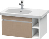 DURAVIT DuraStyle Waschtischunterbau 730 mm betongrau matt – wandhängend mit 1 Auszug & 2 offenen Fächern
