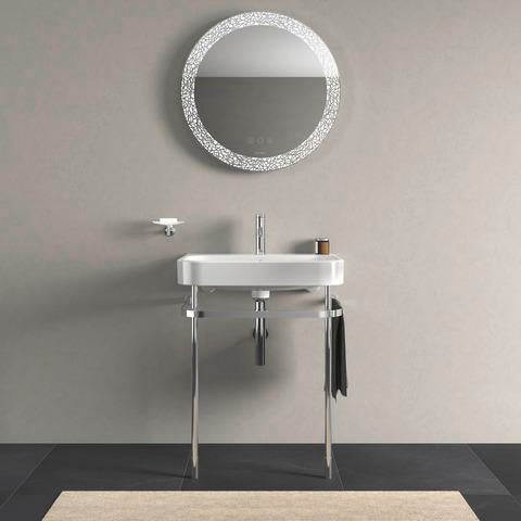 DURAVIT Spiegel Happy D.2 700x700 mm mit Beleuchtung, Spiegelheizung und berührungslosem Bedienfeld