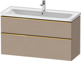 DURAVIT D-Neo Waschtischunterbau 1184 mm Eiche Schwarz mit Bronze Griff